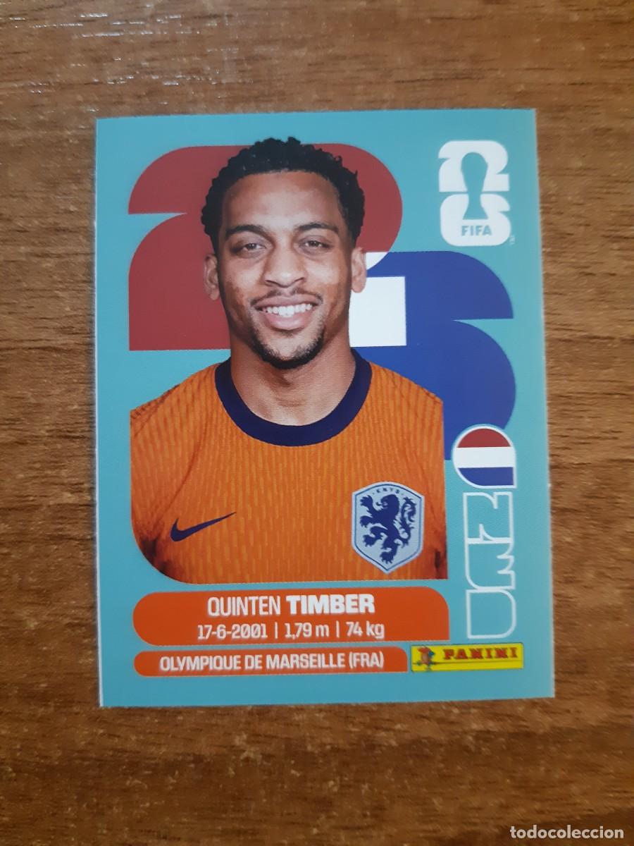 Cromos de f&uacute;tbol: QUINTEN TIMBER HOLANDA PA&Iacute;SES BAJOS DATE SET ACTUALIZACI&Oacute;N MUNDIAL 2026 PANINI STICKERS. NUEVO