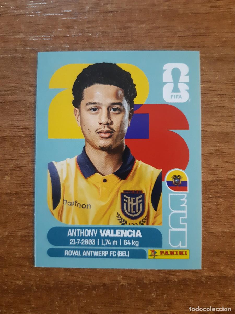 Cromos de f&uacute;tbol: ANTHONY VALENCIA ECUADOR UPDATE SET ACTUALIZACI&Oacute;N MUNDIAL 2026 PANINI STICKERS. NUEVO