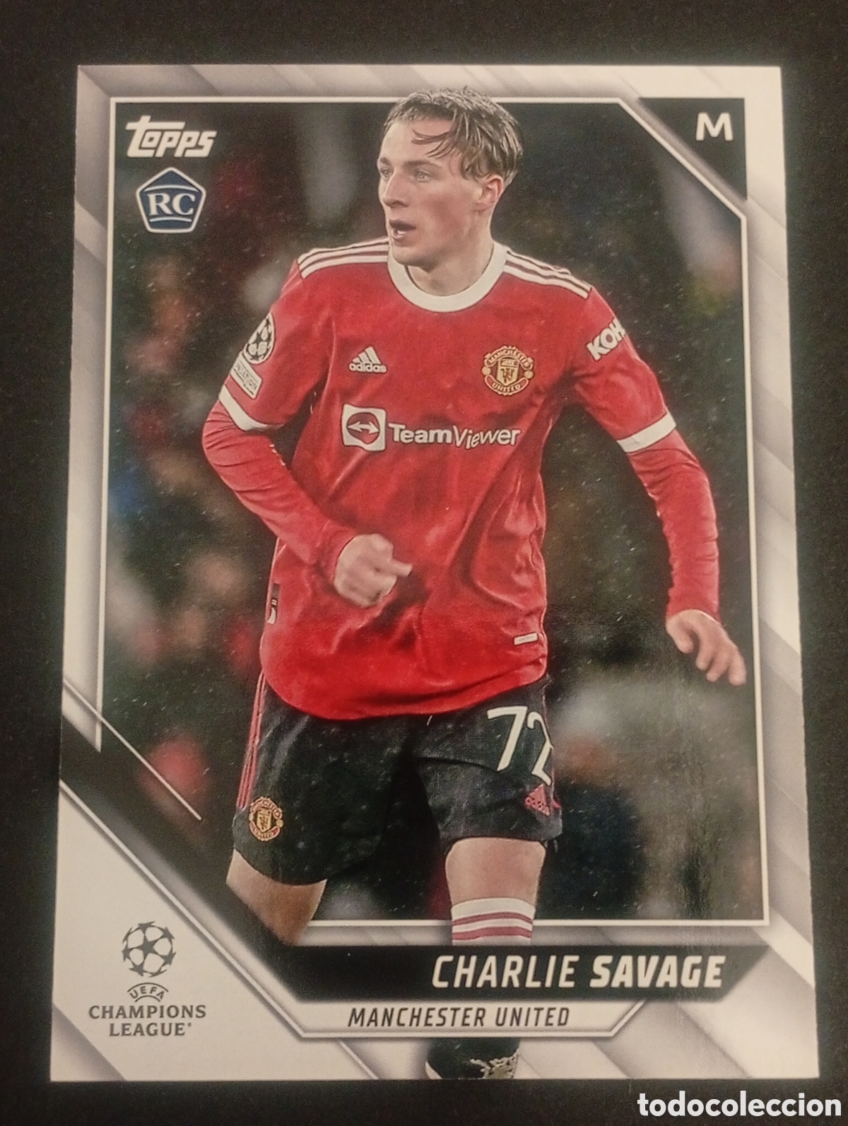 Cromos de f&uacute;tbol: jap&oacute;n rookie 52 CHARLIE SAVAGE MANCHESTER UNITED TOPPS FLAGSHIP 2021 2022 21 22 CARDS PANINI