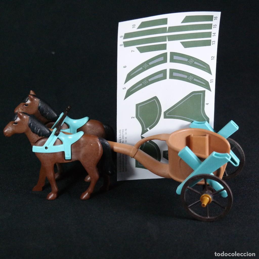 Cromos de f&uacute;tbol: Playmobil carro egipcio con 2 caballos ☼
