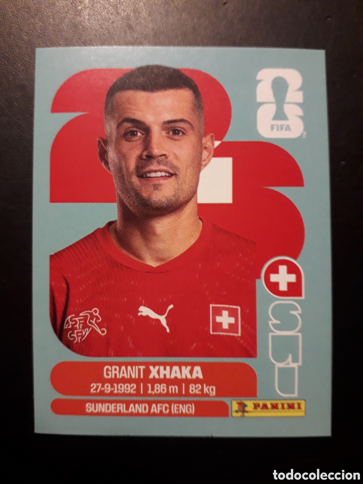 Cromos de f&uacute;tbol: XHAKA SUIZA SUI 9 MUNDIAL F&Uacute;TBOL 2026 FIFA WORLD CUP PANINI SIN PEGAR PEDIDO M&Iacute;NIMO 3&euro;