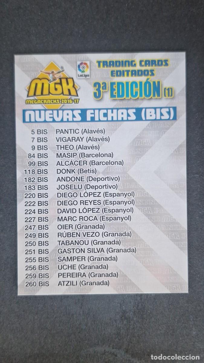 Cromos de f&uacute;tbol: L1 INDICE 3&ordf; EDICION (I) PANINI MEGACRACKS 2016 2017 16 17