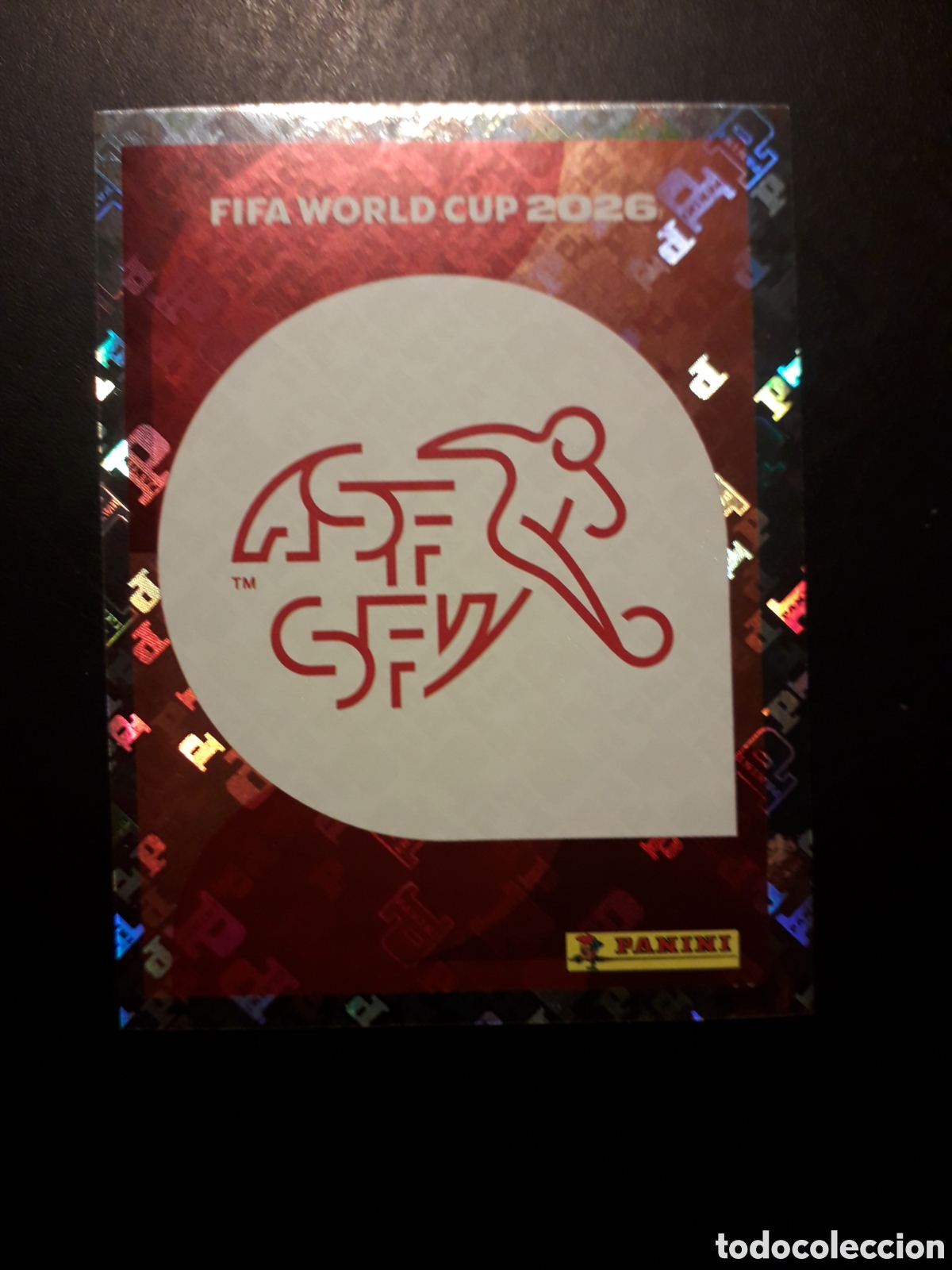 Cromos de f&uacute;tbol: ESCUDO SUIZA SUI 1 MUNDIAL F&Uacute;TBOL 2026 FIFA WORLD CUP PANINI SIN PEGAR PEDIDO M&Iacute;NIMO 3&euro;