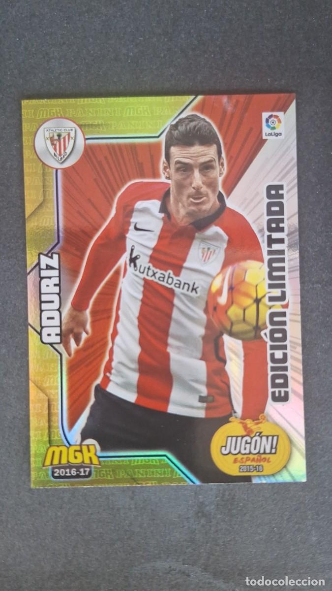 Cromos de f&uacute;tbol: L1 ADURIZ ATHLETIC DE BILBAO 46B JUGON ESPA&Ntilde;OL EDICION LIMITADA PANINI MEGACRACKS 2016 2017 16 17