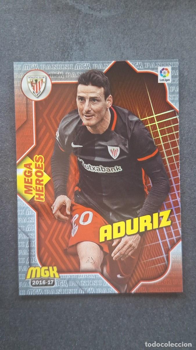 Cromos de f&uacute;tbol: L1 ADURIZ ATHLETIC CLUB DE BILBAO 53 MEGA HEROES PANINI MEGACRACKS 2016 2017 16 17