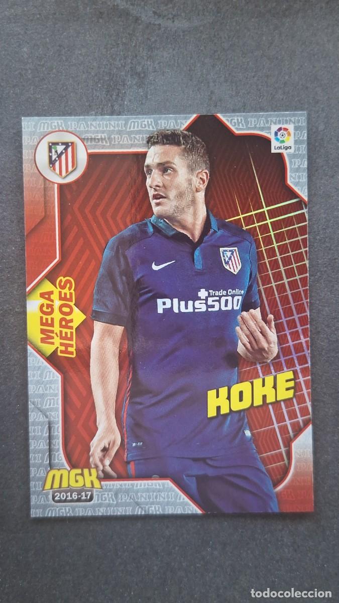 Cromos de f&uacute;tbol: L1 KOKE ATLETICO DE MADRID 79 MEGA HEROES PANINI MEGACRACKS 2016 2017 16 17