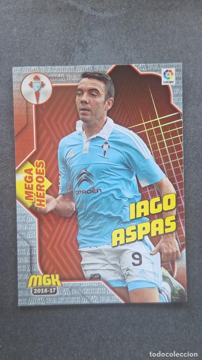 Cromos de f&uacute;tbol: L1 IAGO ASPAS CELTA DE VIGO 160 MEGA HEROES PANINI MEGACRACKS 2016 2017 16 17