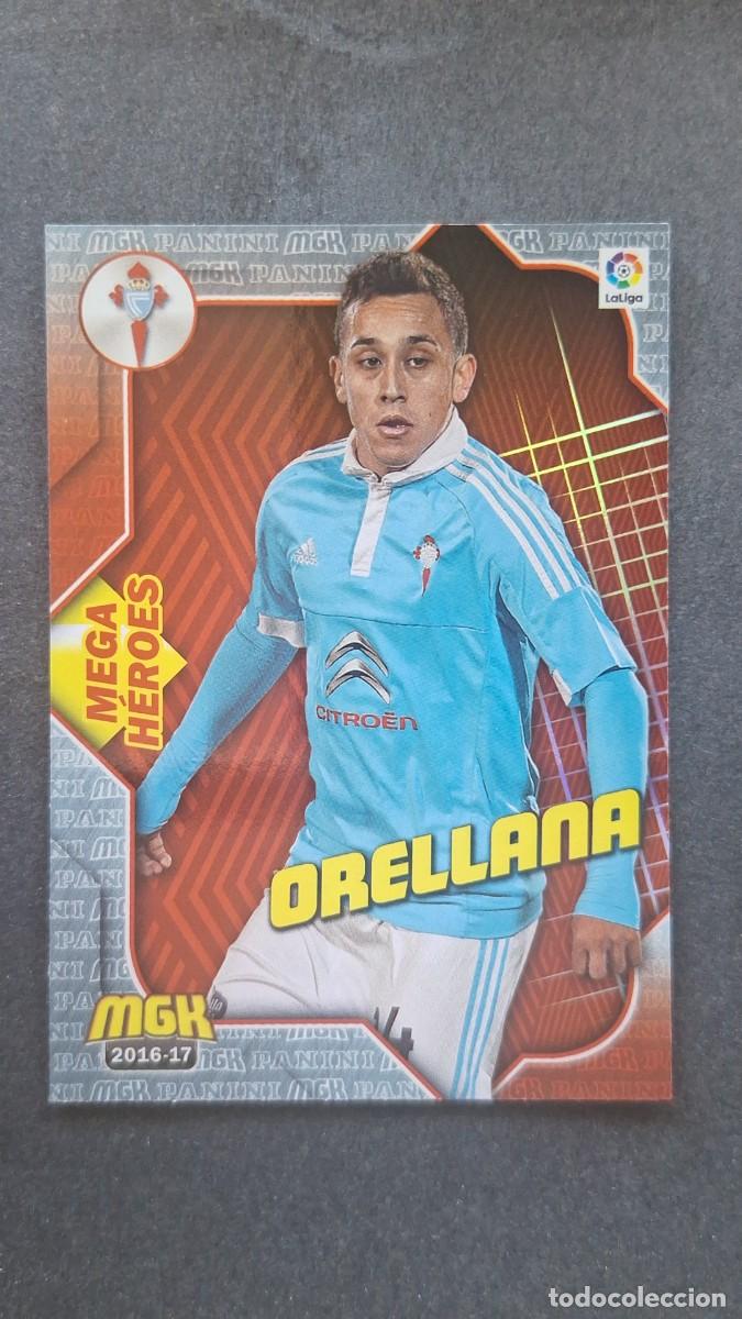 Cromos de f&uacute;tbol: L1 ORELLANA CELTA DE VIGO 161 MEGA HEROES PANINI MEGACRACKS 2016 2017 16 17