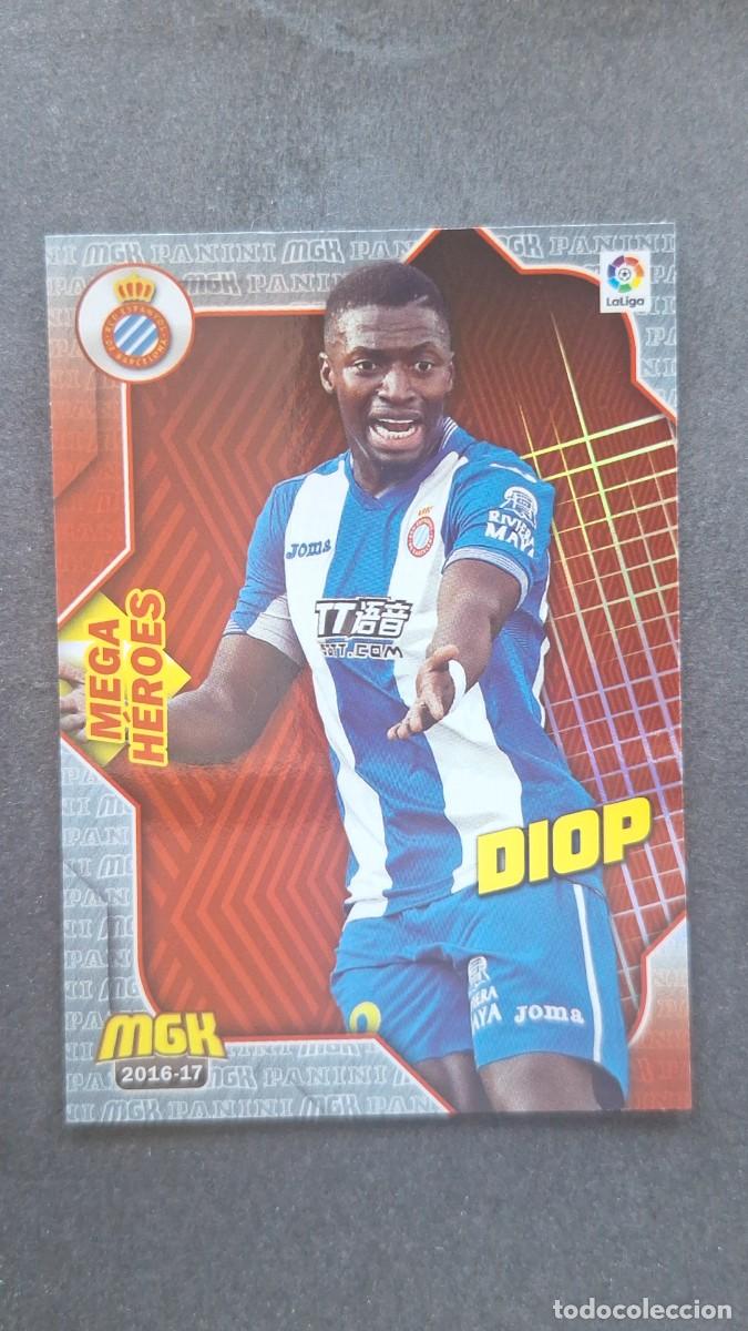 Cromos de f&uacute;tbol: L1 DIOP R. C. D. ESPA&Ntilde;OL 241 MEGA HEROES PANINI MEGACRACKS 2016 2017 16 17