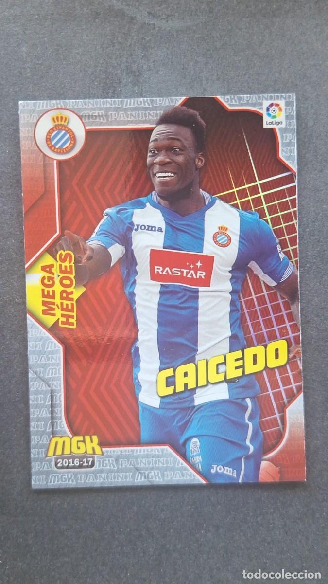 Cromos de f&uacute;tbol: L1 CAICEDO R. C. D. ESPA&Ntilde;OL 242 MEGA HEROES PANINI MEGACRACKS 2016 2017 16 17