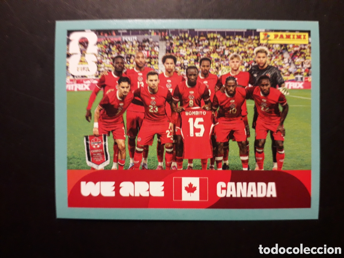 Cromos de f&uacute;tbol: EQUIPO CANAD&Aacute; CAN 13 MUNDIAL F&Uacute;TBOL 2026 FIFA WORLD CUP PANINI SIN PEGAR PEDIDO M&Iacute;NIMO 3&euro;