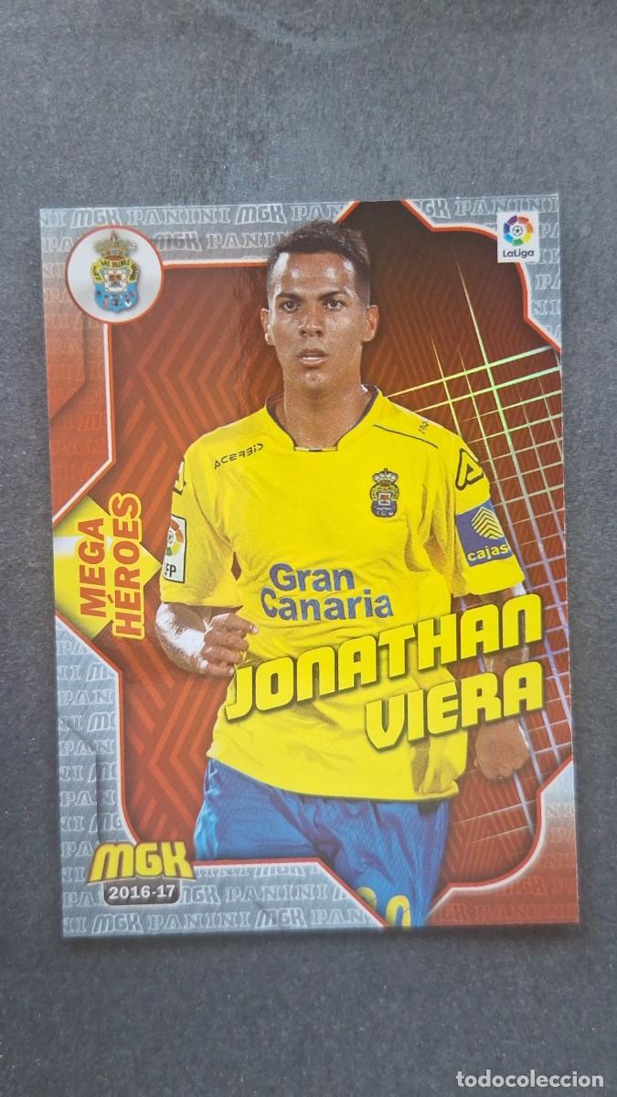 Cromos de f&uacute;tbol: L1 JONATHAN VIERA U. D. LAS PALMAS 296 MEGA HEROES PANINI MEGACRACKS 2016 2017 16 17
