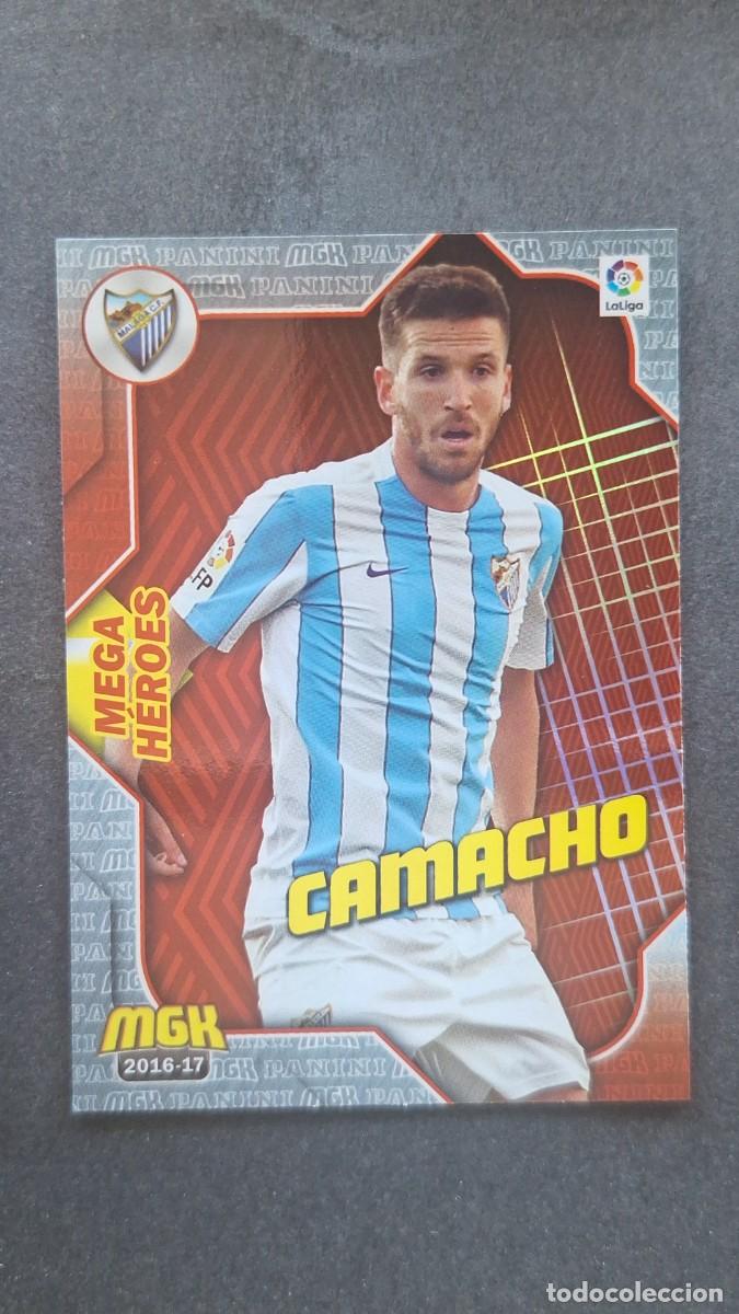 Cromos de f&uacute;tbol: L1 CAMACHO MALAGA C. F. 376 MEGA HEROES PANINI MEGACRACKS 2016 2017 16 17