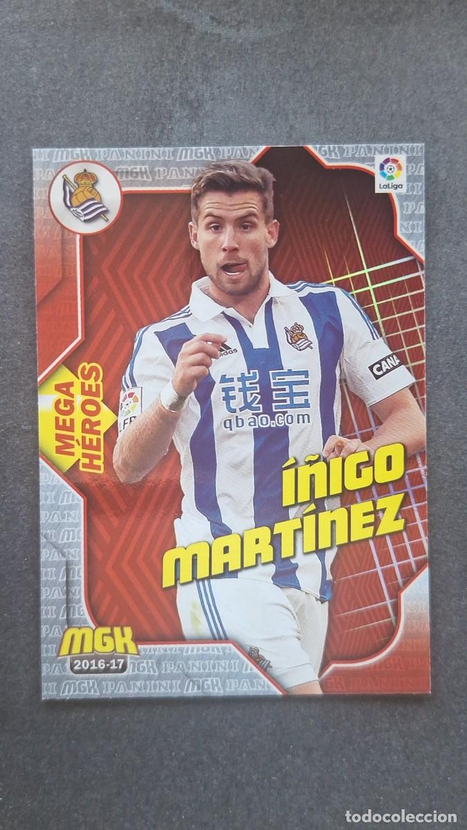 Cromos de f&uacute;tbol: L1 I&Ntilde;IGO MARTINEZ REAL SOCIEDAD 430 MEGA HEROES PANINI MEGACRACKS 2016 2017 16 17