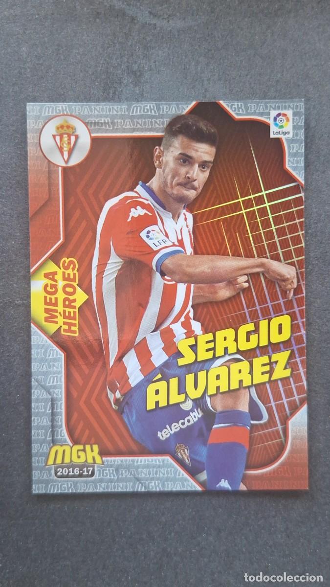 Cromos de f&uacute;tbol: L1 SERGIO ALVAREZ SPORTING DE GIJON 485 MEGA HEROES PANINI MEGACRACKS 2016 2017 16 17