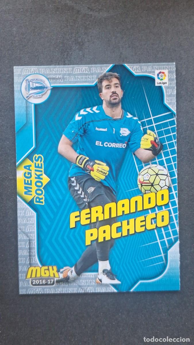 Cromos de f&uacute;tbol: L1 FERNANDO PACHECO DEPORTIVO ALAVES 27 MEGA ROOKIES PANINI MEGACRACKS 2016 2017 16 17