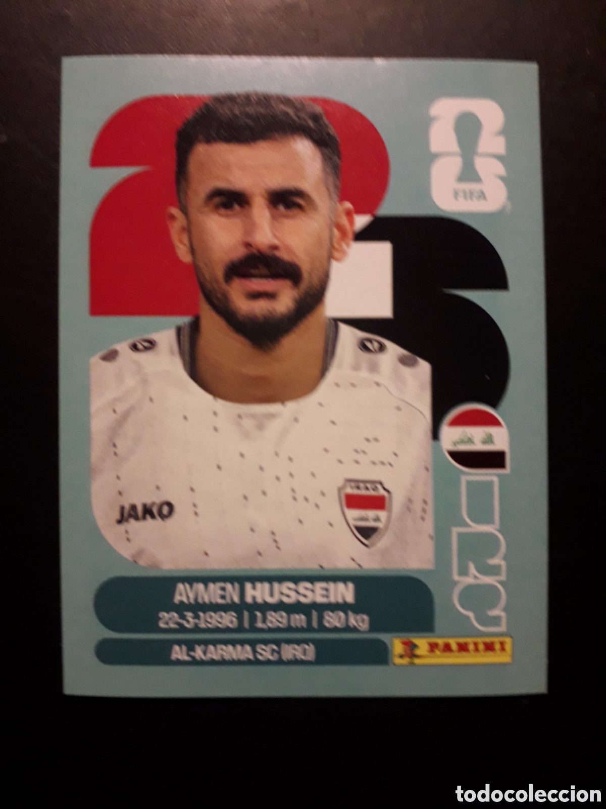 Cromos de f&uacute;tbol: HUSSEIN IRAQ IRQ 19 MUNDIAL F&Uacute;TBOL 2026 FIFA WORLD CUP PANINI SIN PEGAR PEDIDO M&Iacute;NIMO 3&euro;