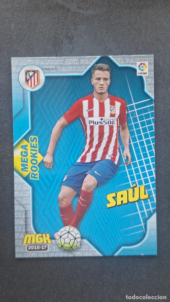 Cromos de f&uacute;tbol: L1 SAUL ATLETICO DE MADRID 81 MEGA ROOKIES PANINI MEGACRACKS 2016 2017 16 17