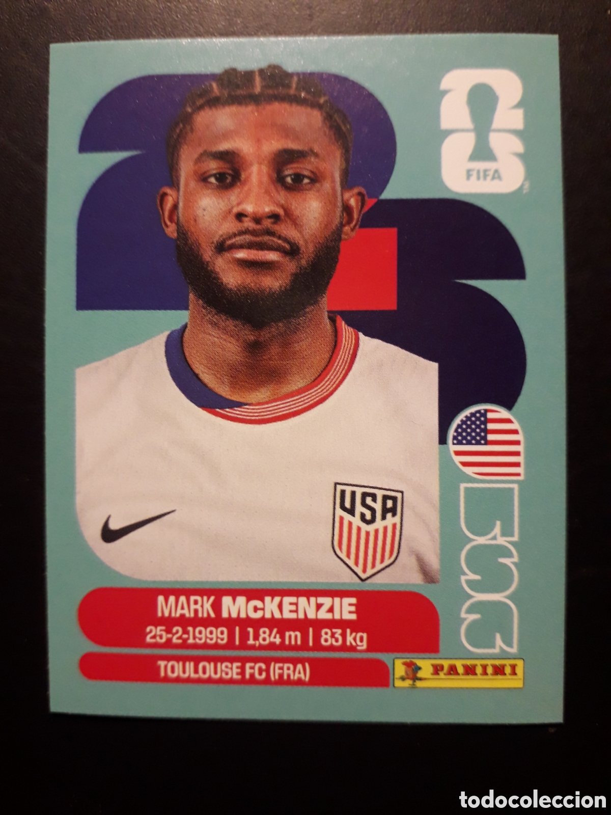 Cromos de f&uacute;tbol: McKENZIE ESTADOS UNIDOS USA 5 MUNDIAL F&Uacute;TBOL 2026 FIFA WORLD CUP PANINI SIN PEGAR PEDIDO M&Iacute;NIMO 3&euro;.