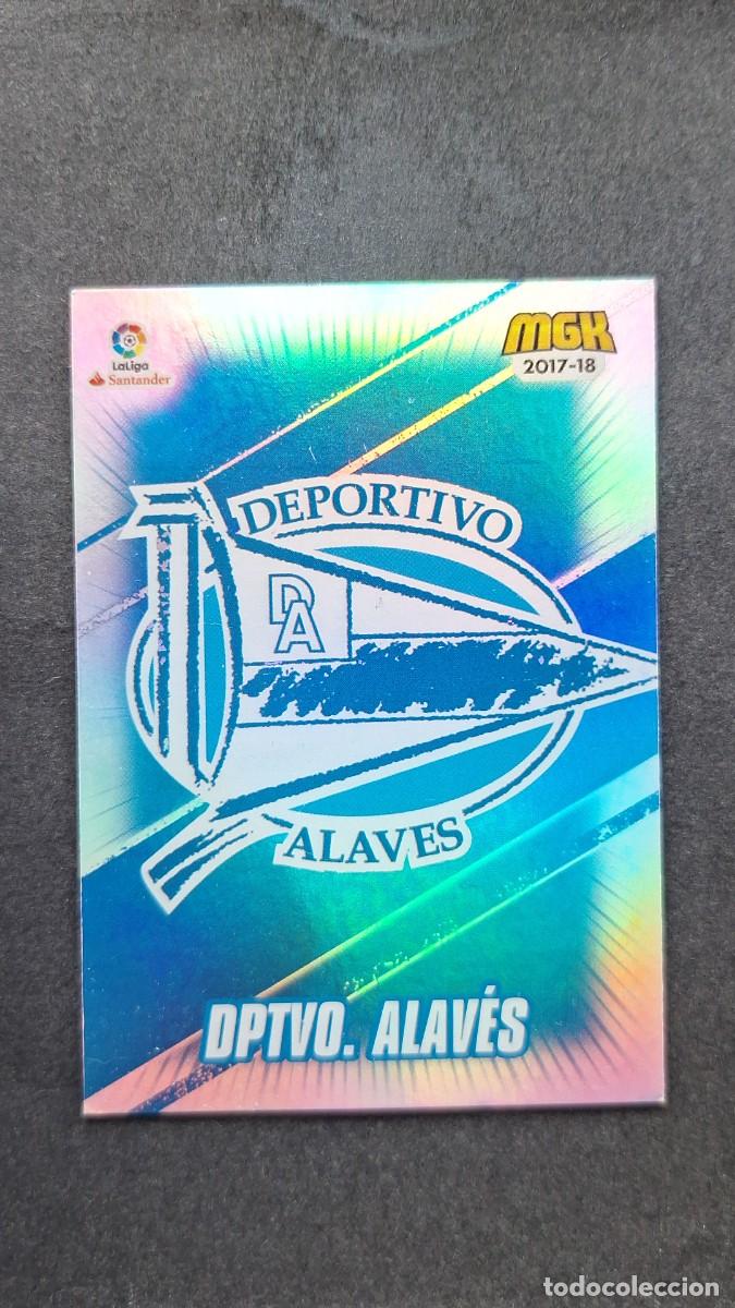 Cromos de f&uacute;tbol: L1 ESCUDO DEPORTIVO ALAVES 1 PANINI MEGACRACKS 2017 2018 17 18