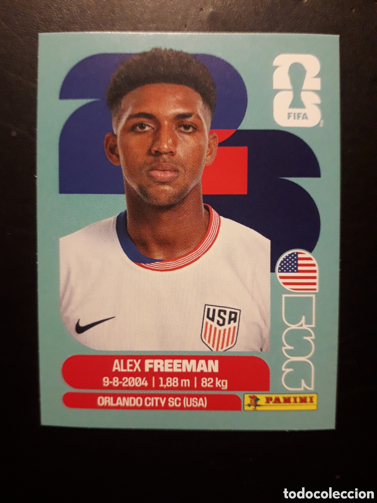Cromos de f&uacute;tbol: FREEMAN ESTADOS UNIDOS USA 6 MUNDIAL F&Uacute;TBOL 2026 FIFA WORLD CUP PANINI SIN PEGAR PEDIDO M&Iacute;NIMO 3&euro;