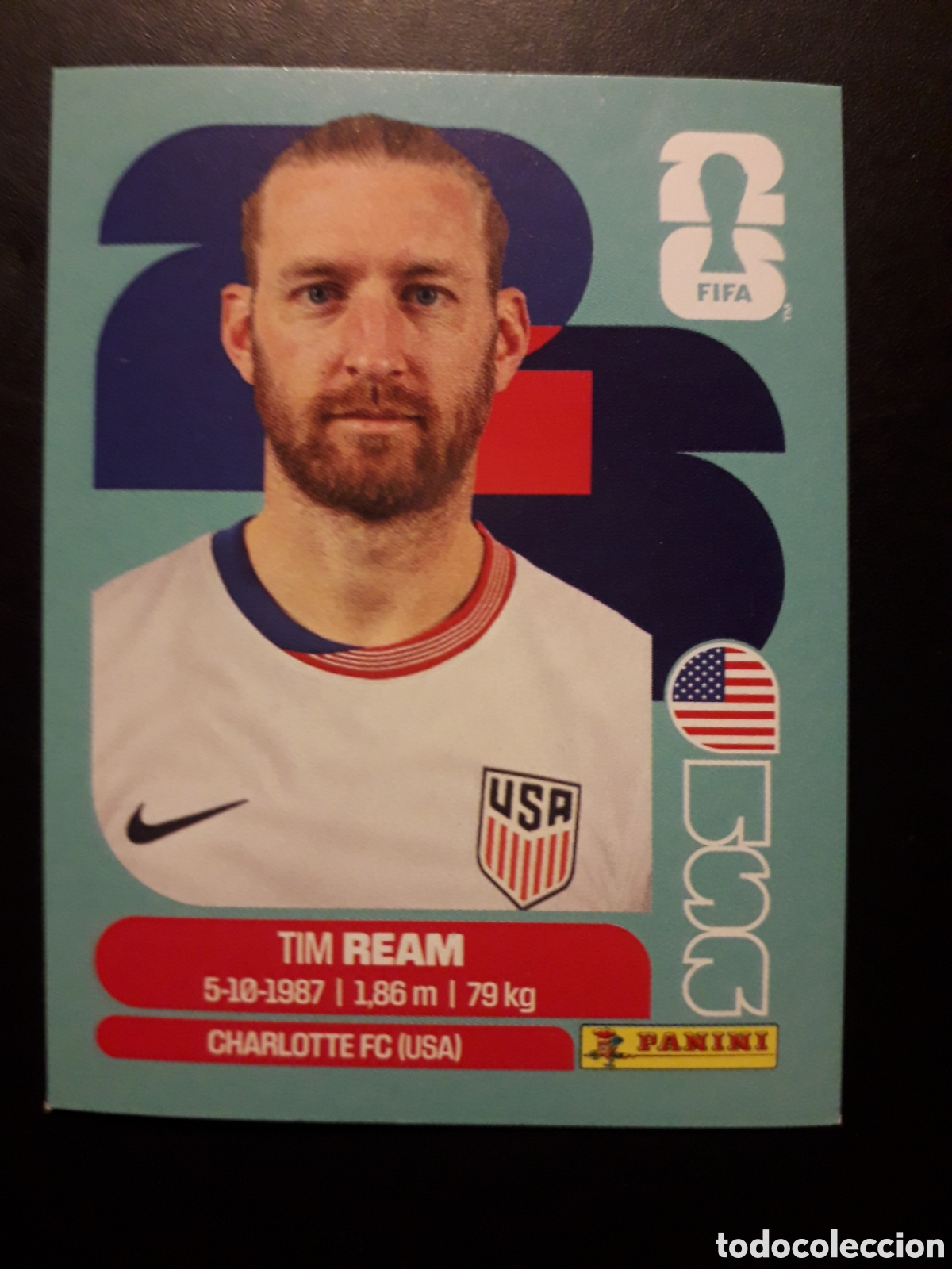 Cromos de f&uacute;tbol: REAM ESTADOS UNIDOS USA 4 MUNDIAL F&Uacute;TBOL 2026 FIFA WORLD CUP PANINI SIN PEGAR PEDIDO M&Iacute;NIMO 3&euro;