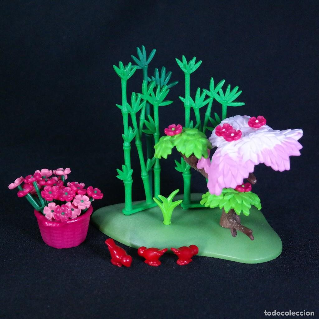 Cromos de f&uacute;tbol: Playmobil ca&ntilde;as con flores ☼