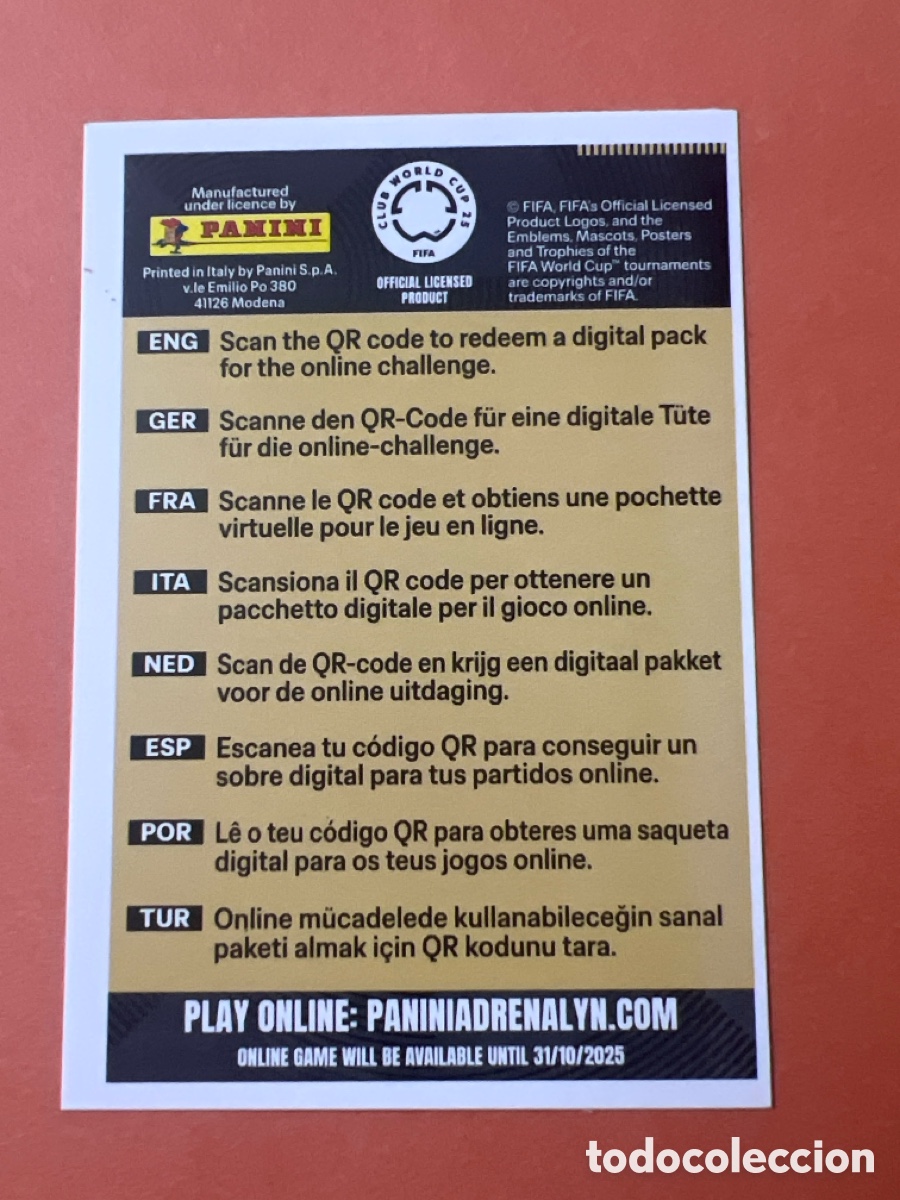 Cromos de f&uacute;tbol: C4664. GET YOUR DIGITAL PACK PANINI ADRENALYN XL CLUB WORLD CUP 25