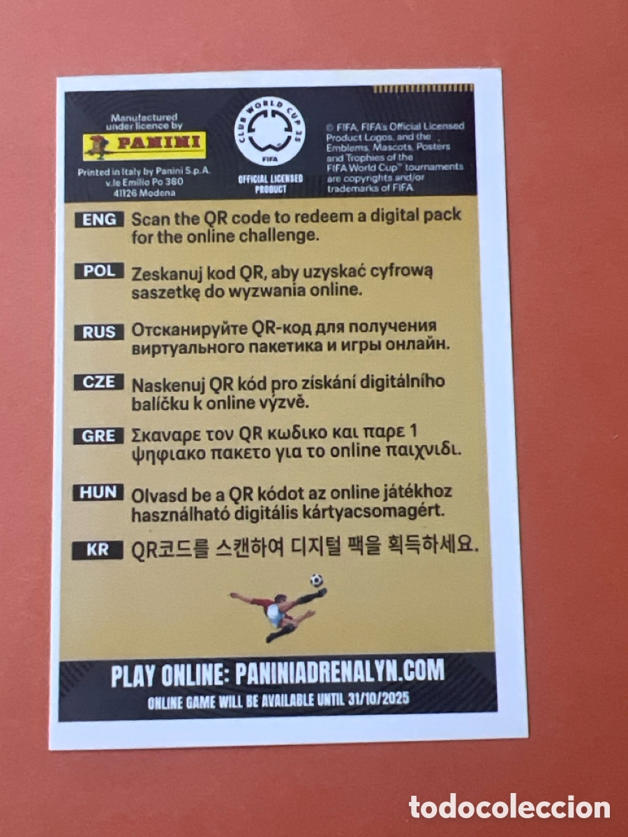 Cromos de f&uacute;tbol: C4661. GET YOUR DIGITAL PACK PANINI ADRENALYN XL CLUB WORLD CUP 25