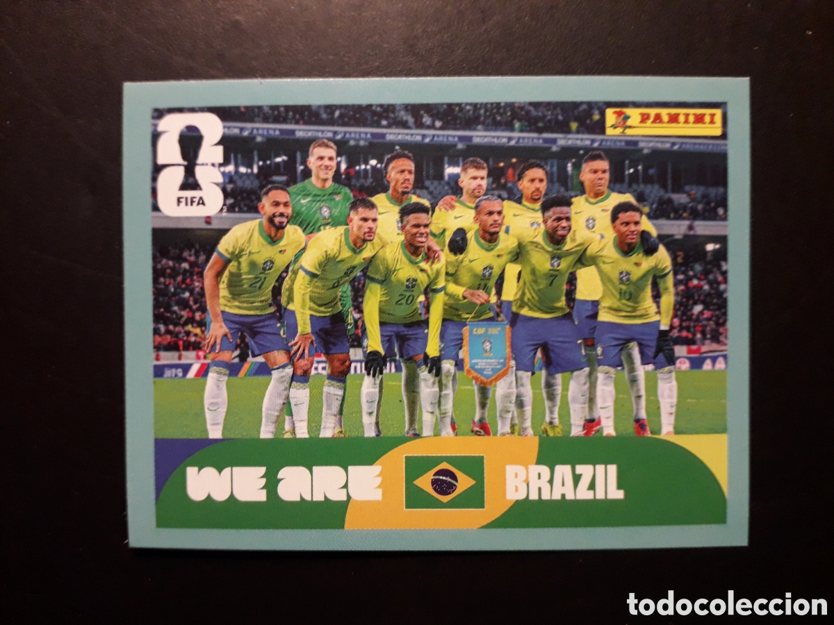Cromos de f&uacute;tbol: EQUIPO BRASIL BRA 13 MUNDIAL F&Uacute;TBOL 2026 FIFA WORLD CUP PANINI SIN PEGAR PEDIDO M&Iacute;NIMO 3&euro;