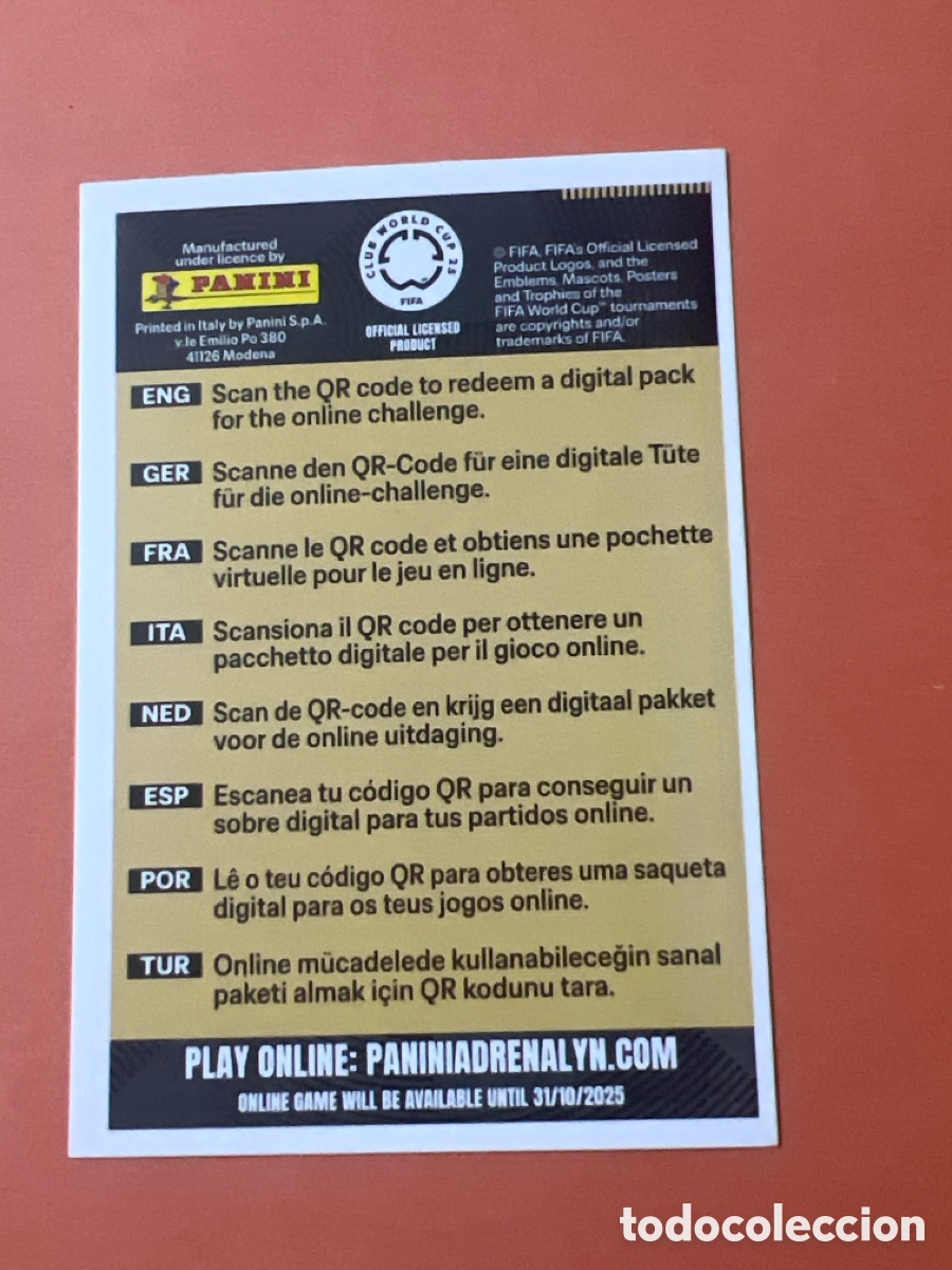 Cromos de f&uacute;tbol: C4675. GET YOUR DIGITAL PACK PANINI ADRENALYN XL CLUB WORLD CUP 25