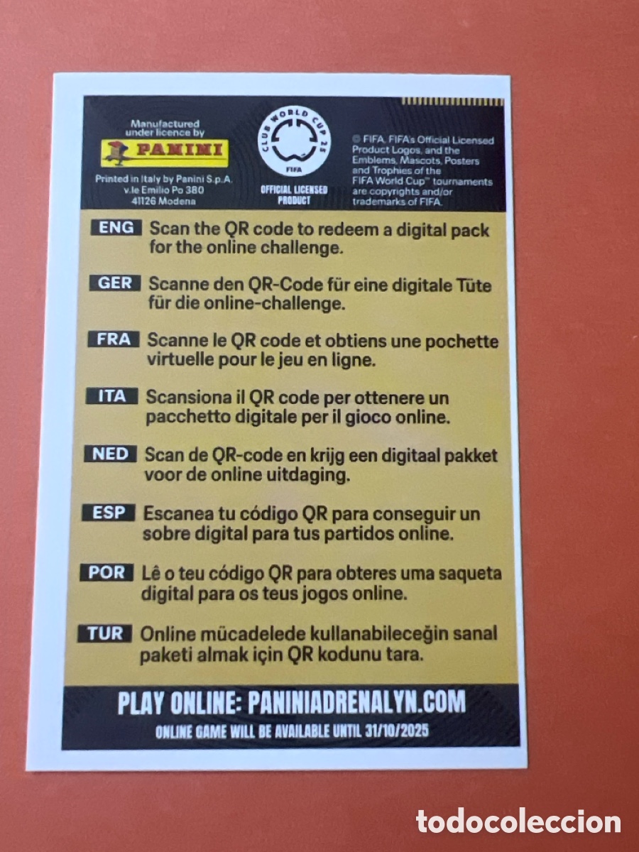 Cromos de f&uacute;tbol: C4678. GET YOUR DIGITAL PACK PANINI ADRENALYN XL CLUB WORLD CUP 25
