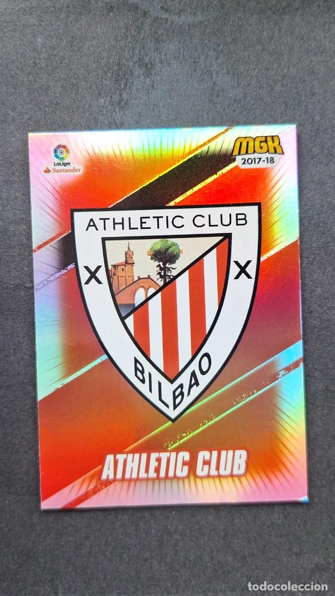 Cromos de f&uacute;tbol: L1 ESCUDO ATHLETIC CLUB DE BILBAO 28 PANINI MEGACRACKS 2017 2018 17 18