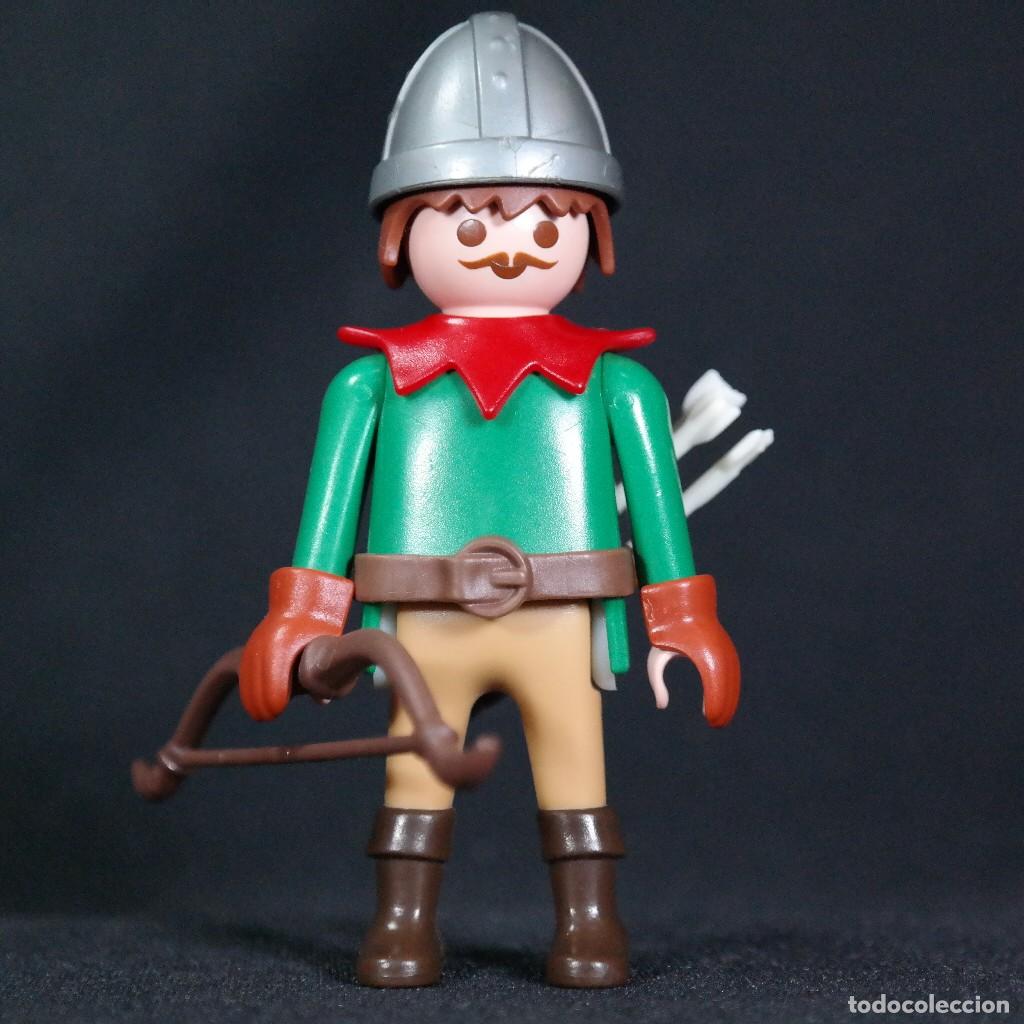 Cromos de f&uacute;tbol: Playmobil arquero medieval ☼