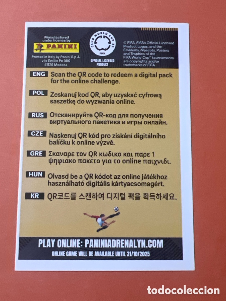 Cromos de f&uacute;tbol: C4681. GET YOUR DIGITAL PACK PANINI ADRENALYN XL CLUB WORLD CUP 25