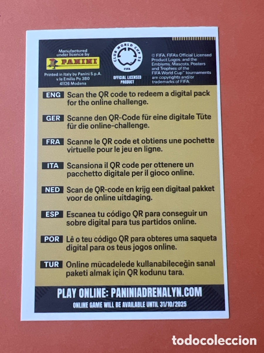 Cromos de f&uacute;tbol: C4683. GET YOUR DIGITAL PACK PANINI ADRENALYN XL CLUB WORLD CUP 25