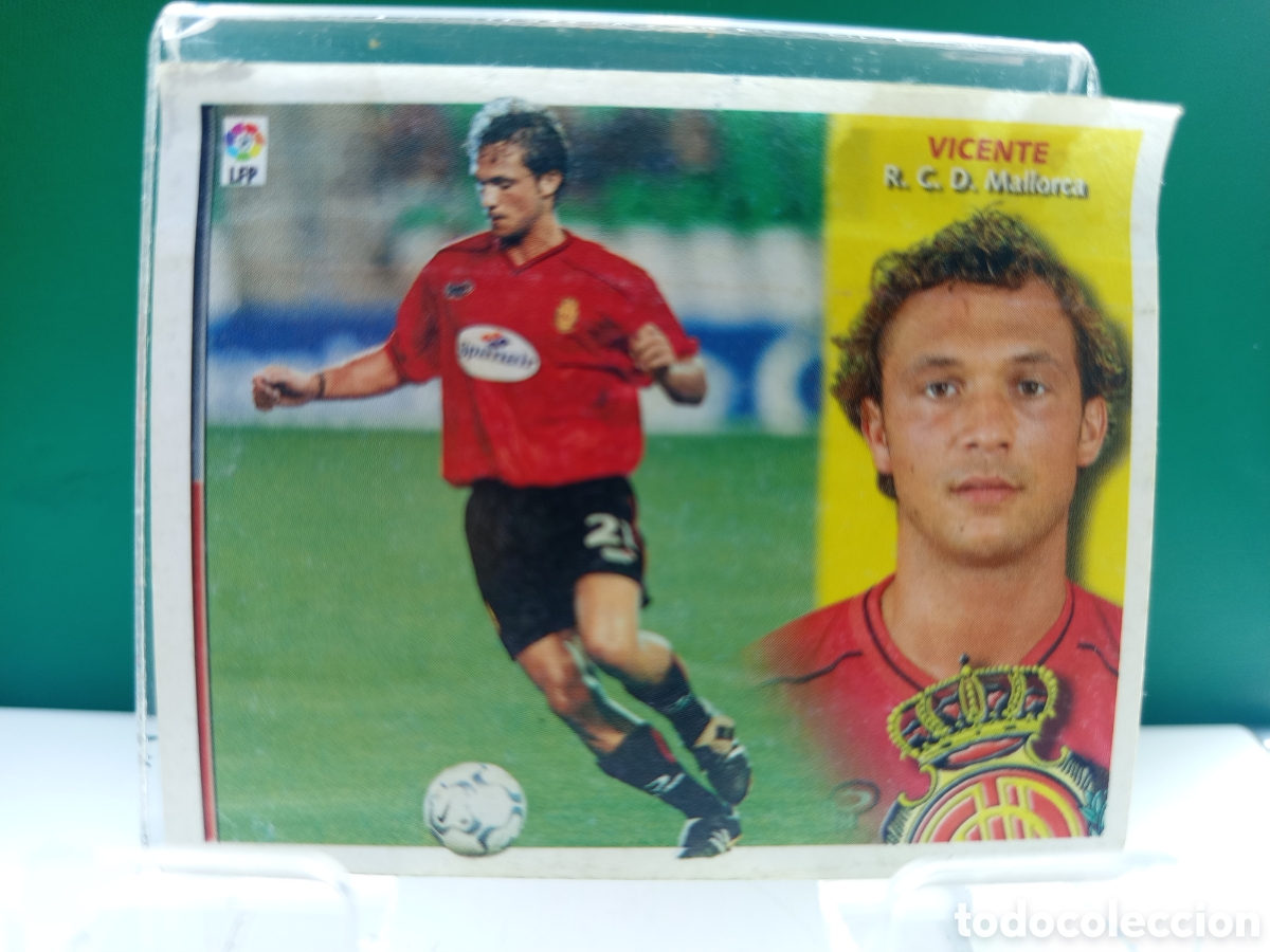 Football Stickers: ❇️ CROMO ⚽ VICENTE MALLORCA LIGA 02 03 2002 2003 LFP ESTE PANINI DESPEGADO EN VENTANILLA ❇️