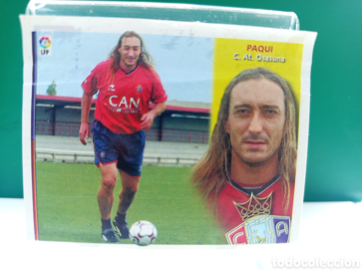Football Stickers: ❇️ CROMO ⚽ PAQUI OSASUNA COLOCA LIGA 02 03 2002 2003 LFP ESTE PANINI DESPEGADO EN VENTANILLA ❇️