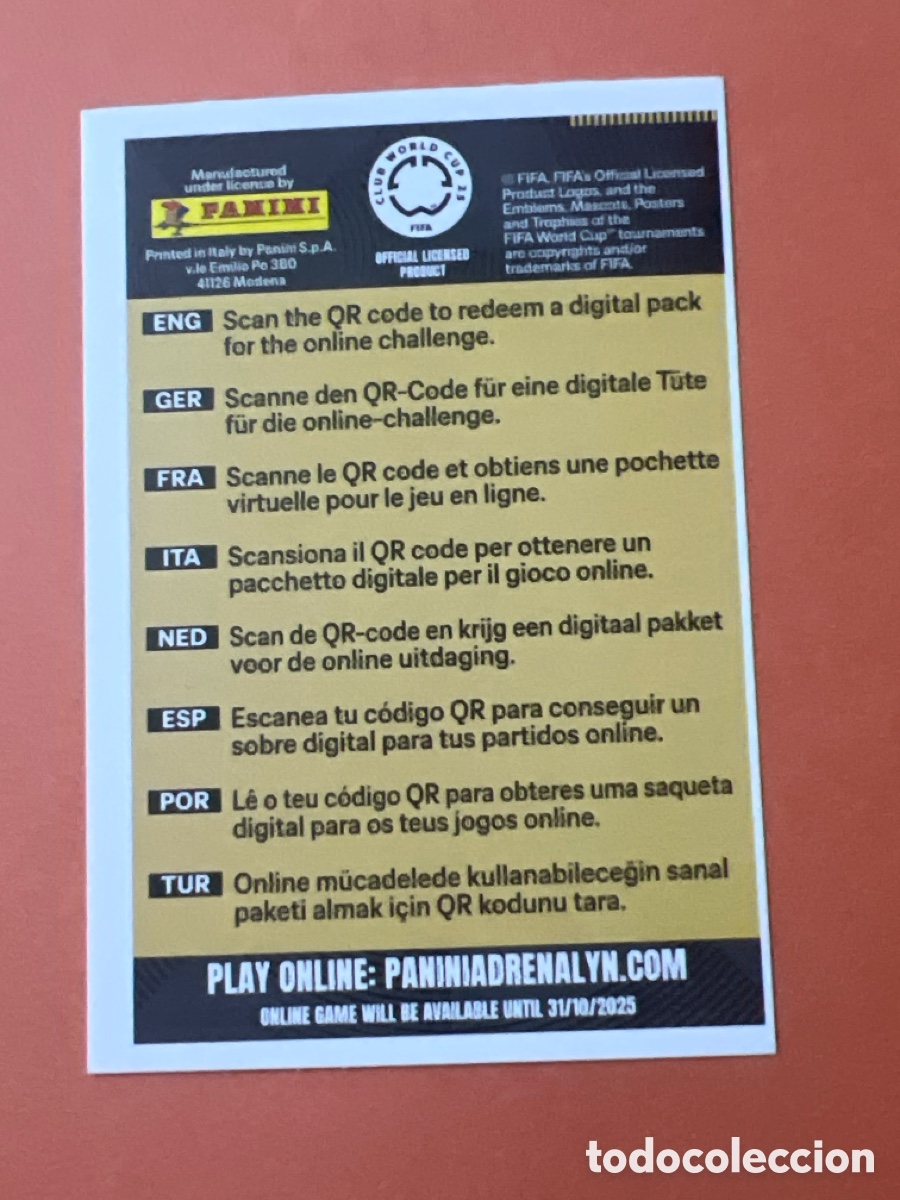 Cromos de f&uacute;tbol: C4697. GET YOUR DIGITAL PACK PANINI ADRENALYN XL CLUB WORLD CUP 25