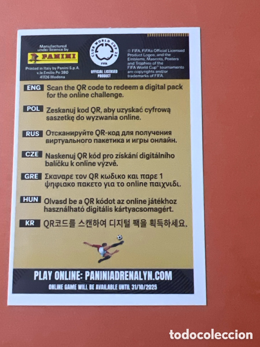 Cromos de f&uacute;tbol: C4706. GET YOUR DIGITAL PACK PANINI ADRENALYN XL CLUB WORLD CUP 25