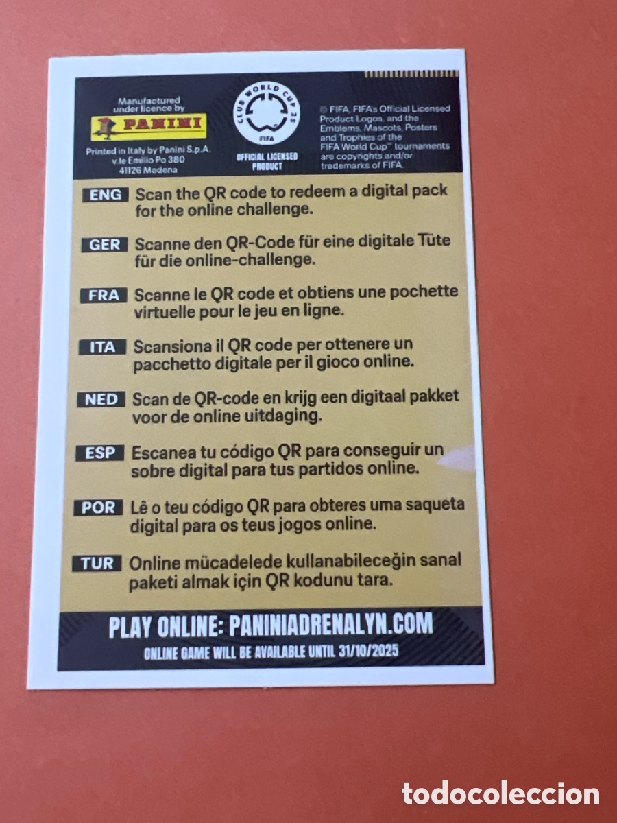 Cromos de f&uacute;tbol: C4713. GET YOUR DIGITAL PACK PANINI ADRENALYN XL CLUB WORLD CUP 25