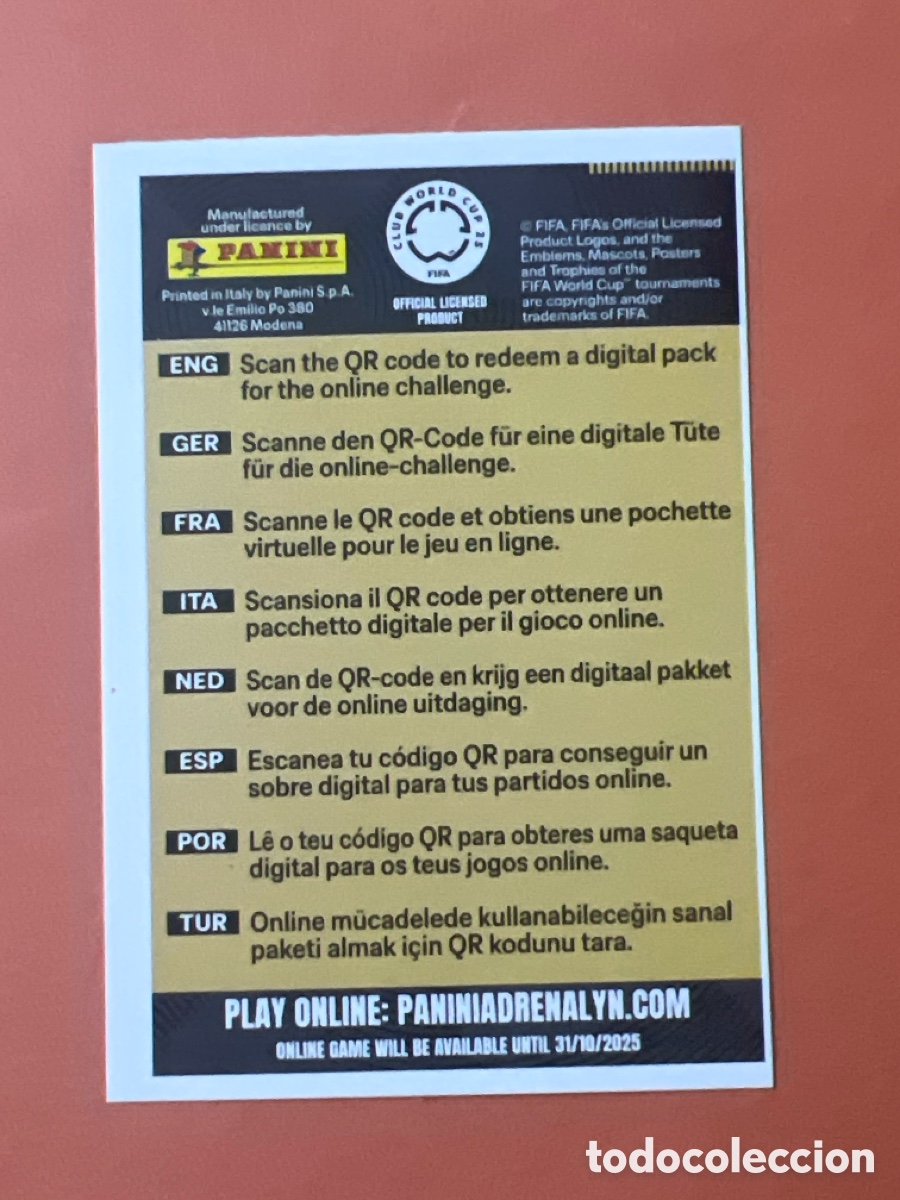 Cromos de f&uacute;tbol: C4723. GET YOUR DIGITAL PACK PANINI ADRENALYN XL CLUB WORLD CUP 25