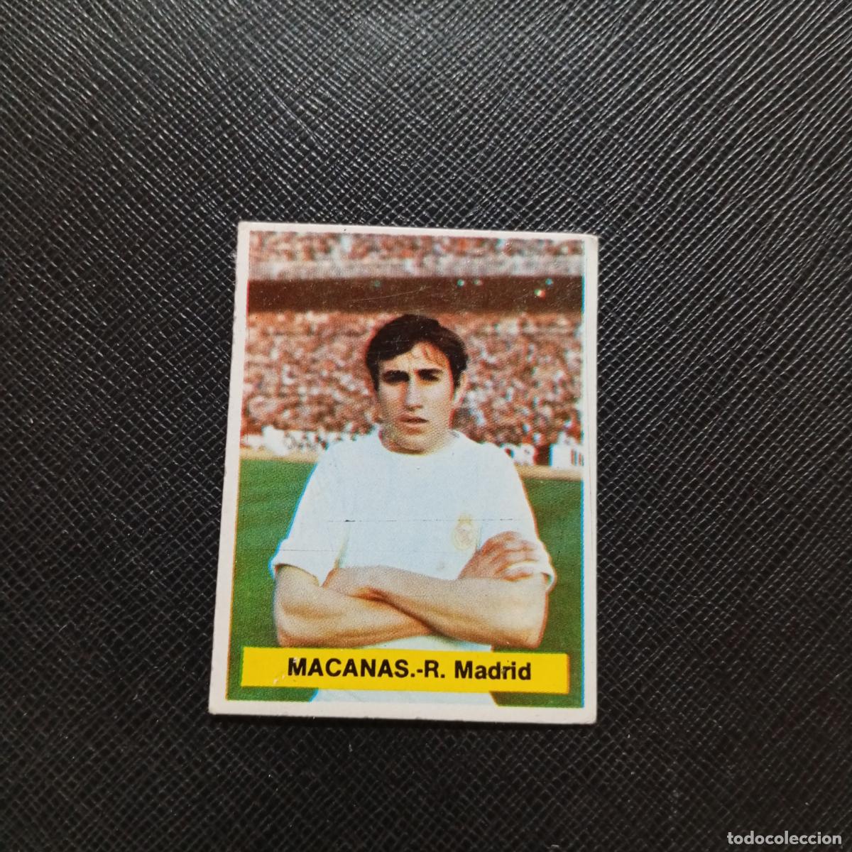 Cromos de f&uacute;tbol: MACANAS REAL MADRID FINI 1975 1976 CROMO FUTBOL LIGA 75 76 - DESPEGADO - A124 PG154