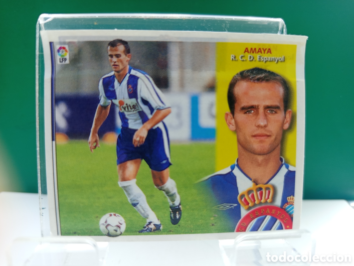 Fu&szlig;ball-Sticker: ❇️ CROMO ⚽ AMAYA ESPA&Ntilde;OL COLOCA LIGA 02 03 2002 2003 LFP ESTE PANINI DESPEGADO EN VENTANILLA ❇️