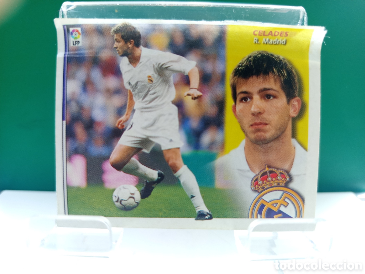 Fu&szlig;ball-Sticker: ❇️ CROMO ⚽ CELADES REAL MADRID LIGA 02 03 2002 2003 LFP ESTE PANINI DESPEGADO EN VENTANILLA ❇️