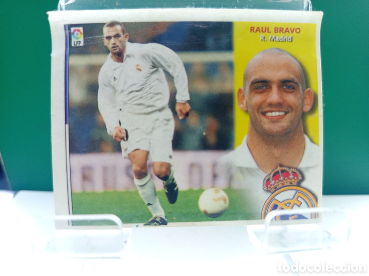 Football Stickers: ❇️ CROMO ⚽ RA&Uacute;L BRAVO REAL MADRID LIGA 02 03 2002 2003 LFP ESTE PANINI DESPEGADO EN VENTANILLA ❇️