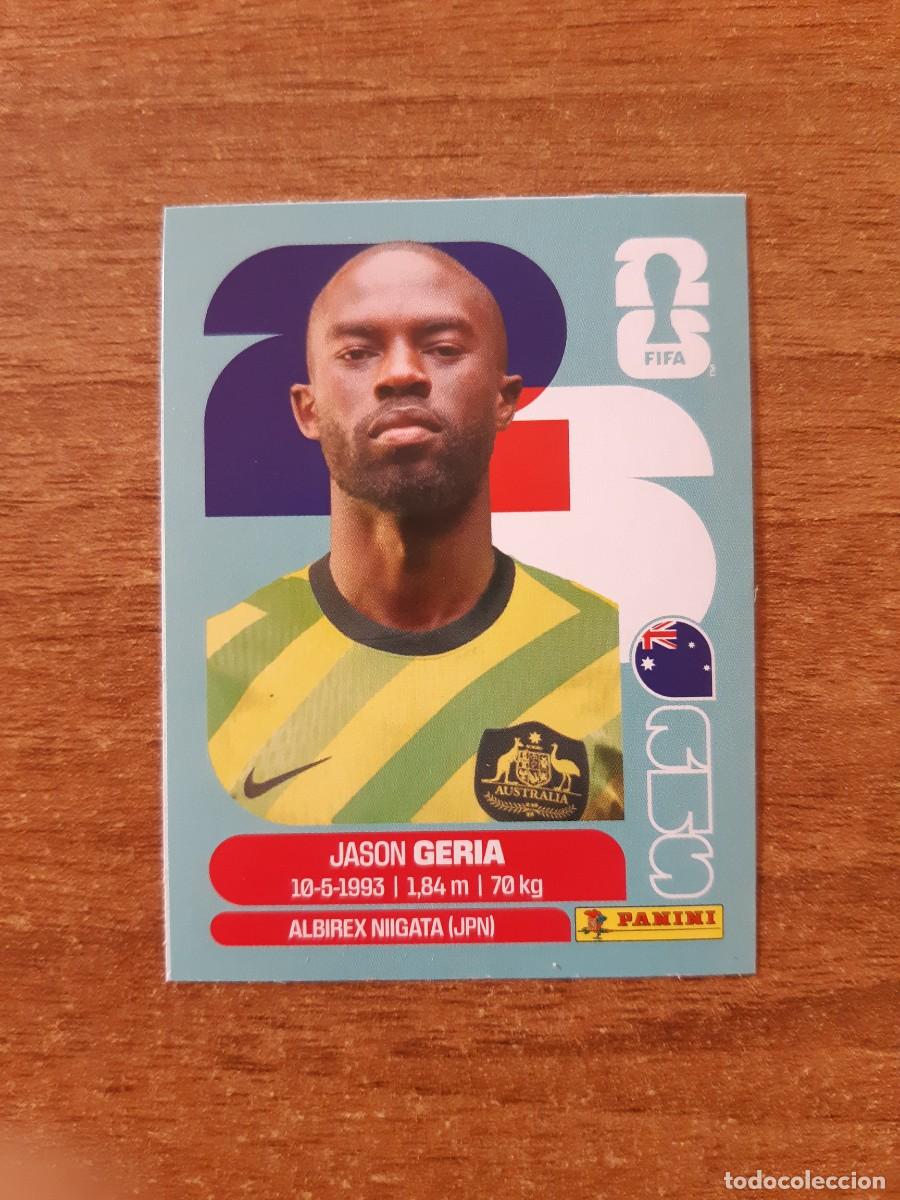 Cromos de f&uacute;tbol: JASON GERIA AUSTRALIA UPDATE SET ACTUALIZACI&Oacute;N MUNDIAL 2026 PANINI STICKERS. NUEVO