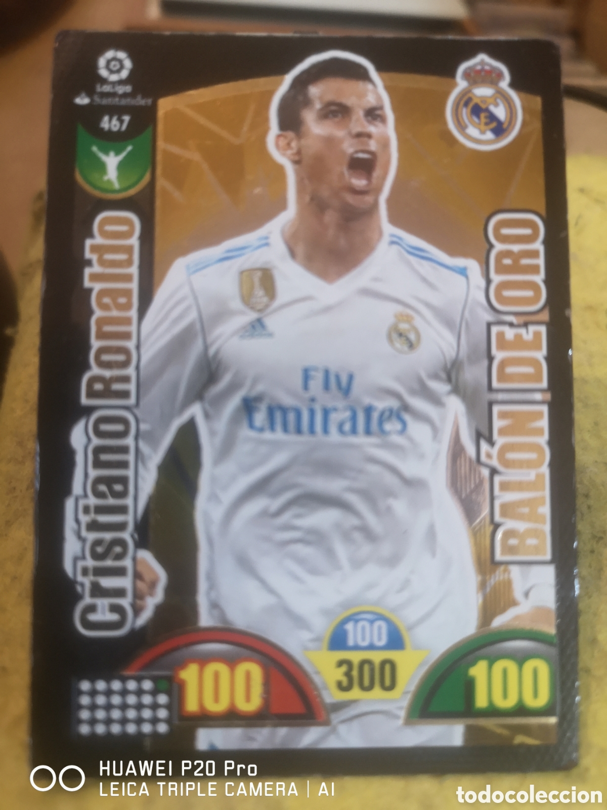 Cromos de f&uacute;tbol: ADRENALYN 2017 - 2018 CRISTIANO RONALDO BALON DE ORO 467 REAL MADRID