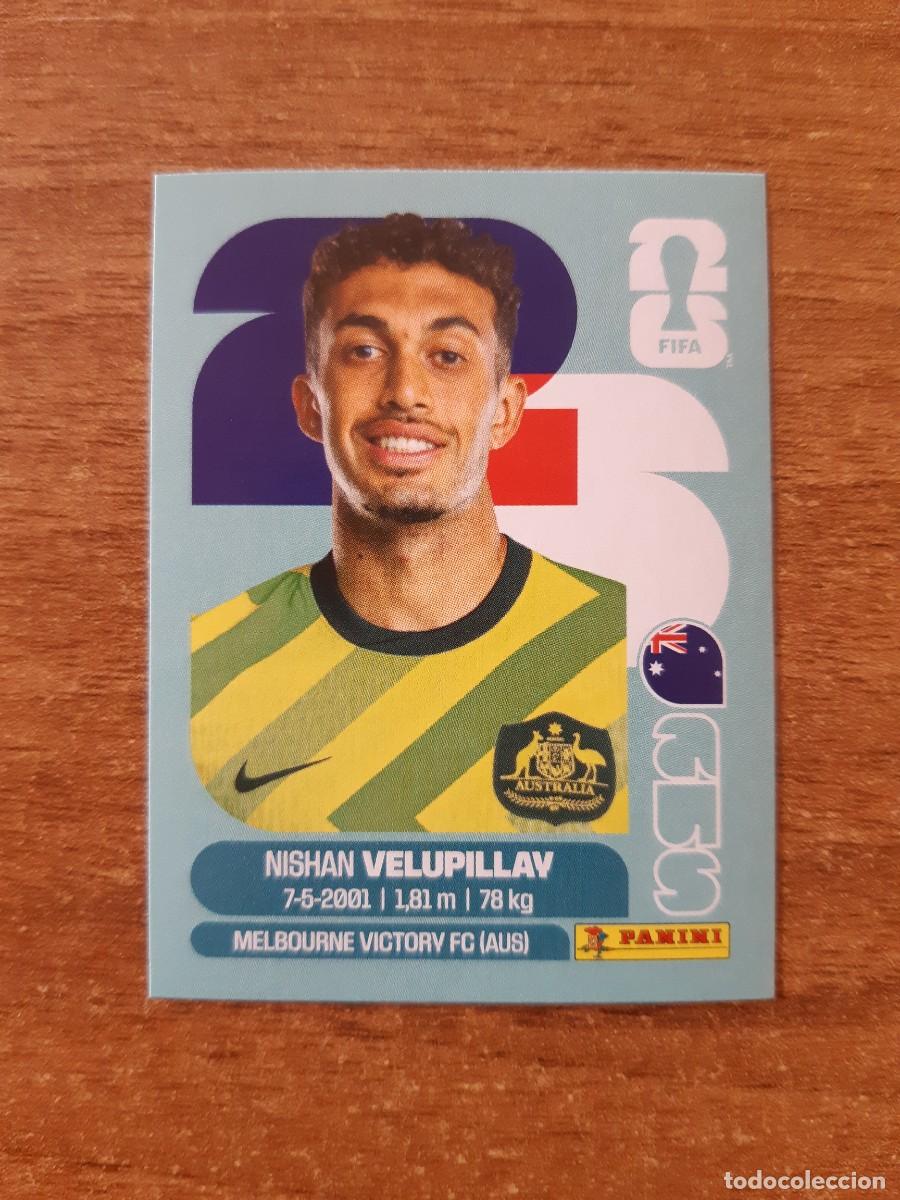 Cromos de f&uacute;tbol: NISHAN VELUPILLAY AUSTRALIA UPDATE SET ACTUALIZACI&Oacute;N MUNDIAL 2026 PANINI STICKERS. NUEVO