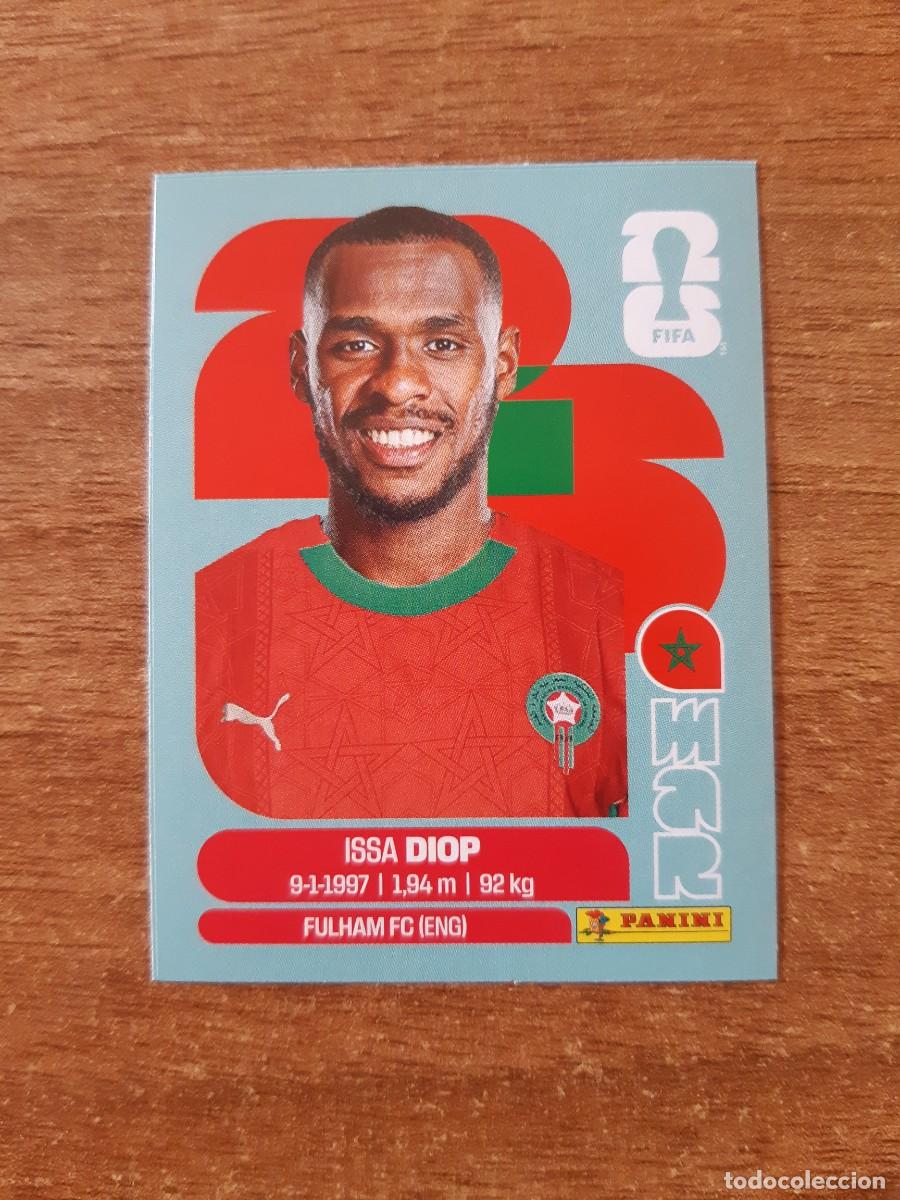 Cromos de f&uacute;tbol: ISSA DIOP MARRUECOS UPDATE SET ACTUALIZACI&Oacute;N MUNDIAL 2026 PANINI STICKERS. NUEVO